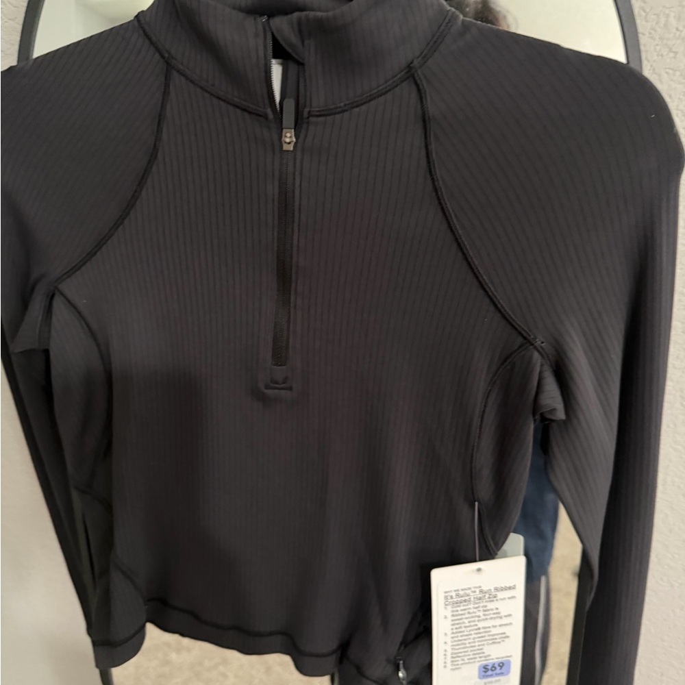 Lululemon It's Rulu ™ Run Ribbed
Cropped Half Zip - Picture 3 of 4
